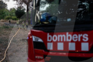 Forest Fire In Viladecans, Near Barcelona.