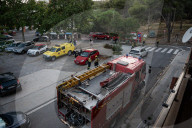Forest Fire In Viladecans, Near Barcelona.