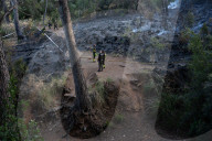 Forest Fire In Viladecans, Near Barcelona.