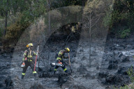 Forest Fire In Viladecans, Near Barcelona.