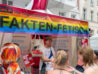 Newspaper TAZ At Lesbian And Gay City Festival In Berlin 2025