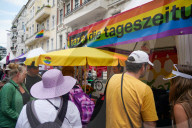 Newspaper TAZ At Lesbian And Gay City Festival In Berlin 2025