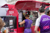 Newspaper TAZ At Lesbian And Gay City Festival In Berlin 2025