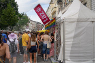 Newspaper TAZ At Lesbian And Gay City Festival In Berlin 2025