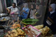 Indonesian Traditional Food  Market In Malang City
