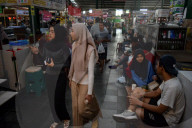 Indonesian Traditional Food  Market In Malang City