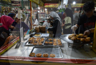 Indonesian Traditional Food  Market In Malang City