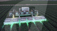 Sci-fi like UV robot for farm pest and disease contol
