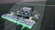 Sci-fi like UV robot for farm pest and disease contol