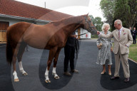 King Charles and Queen Camilla in Newmarket, UK.