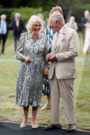 King Charles and Queen Camilla in Newmarket, UK.