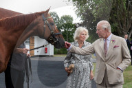 King Charles and Queen Camilla in Newmarket, UK.