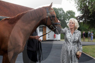 King Charles and Queen Camilla in Newmarket, UK.