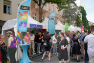People And Info Stands At Lesbian And Gay City Festival In Berlin