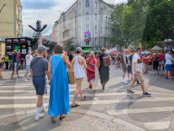People And Info Stands At Lesbian And Gay City Festival In Berlin
