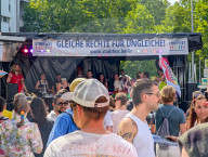 People And Info Stands At Lesbian And Gay City Festival In Berlin
