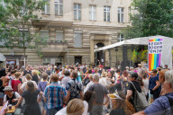 People And Info Stands At Lesbian And Gay City Festival In Berlin