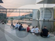 Summer Day At The German Bundestag In Berlin