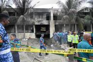 Aftermath Of Air Force Plane Crash At Milestone School And College In Dhaka.