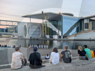 Summer Day At The German Bundestag In Berlin