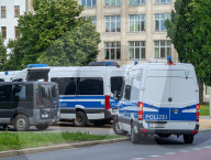Police Presence At Oranienplatz In Berlin Kreuzberg