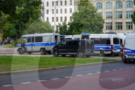 Police Presence At Oranienplatz In Berlin Kreuzberg