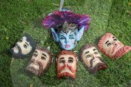 Wooden Masks For Tlaxcala Carnival By Elsy Padilla