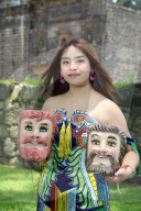 Wooden Masks For Tlaxcala Carnival By Elsy Padilla