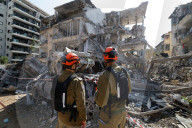 Iranian missiles hit Ramat Gan, June 14, 2025