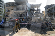 Iranian missiles hit Ramat Gan, June 14, 2025