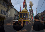 Kashmiri Muslims celebrate Ashura
