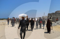 Food distribution in Gaza