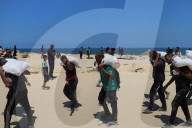 Food distribution in Gaza