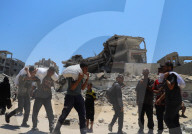 Food distribution in Gaza