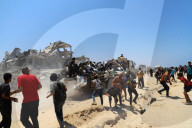 Food distribution in Gaza