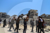 Food distribution in Gaza
