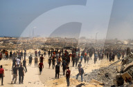 Food distribution in Gaza