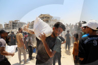 Food distribution in Gaza