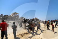 Food distribution in Gaza