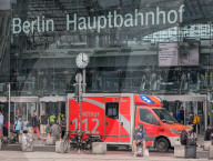 Ambulance Operation At Berlin Central Station