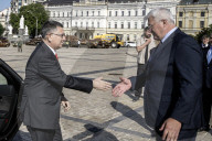 Ukrainian Foreign Minister Andrii Sybiha And Israeli Foreign Minister Gideon Saar Meet In Kyiv