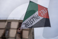 Protest By The Palestinian Community In Barcelona In Solidarity With Palestine.