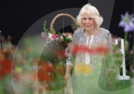 King Charles and Queen Camilla at the Sandringham Flower Show in Sandringham, UK.