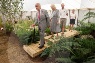 King Charles and Queen Camilla at the Sandringham Flower Show in Sandringham, UK.
