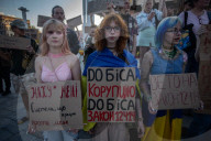 Kharkiv Takes To The Streets To Protest Against Ukraine's Controversial Law On Anti-corruption Institutions