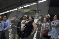 Sinaloan Band From The Ministry Of Citizen Security Surprises Subway Riders In Mexico City