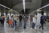 Sinaloan Band From The Ministry Of Citizen Security Surprises Subway Riders In Mexico City