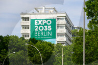 EXPO 2035 Berlin Banner On Building