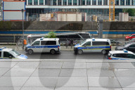 Police Vehicles At Berlin Central Station