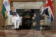 Prime Minister Keir Starmer meets Narendra Modi at Chequers